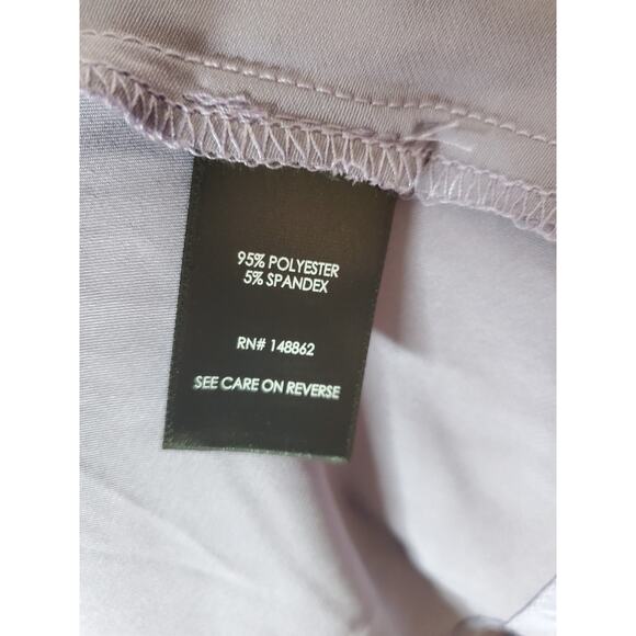 Torrid Peplum Satin Button Front Long Sleeve Blouse, Dusk, NWT, 3X - Picture 6 of 6